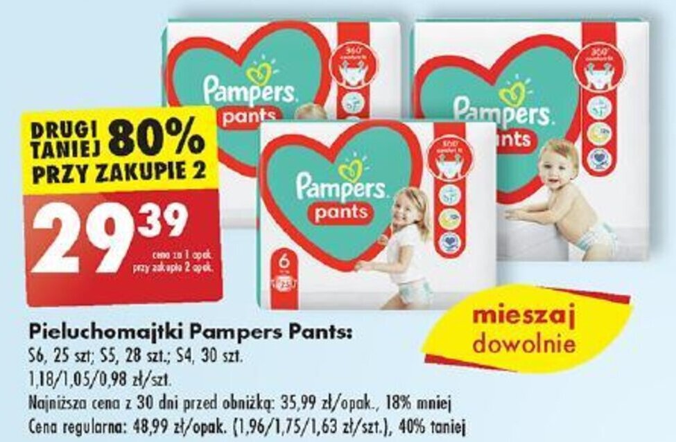 promocje pieluchomajtki pampers