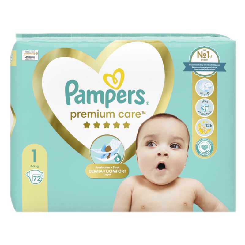 pampersy pampers 1 pomaranczowe