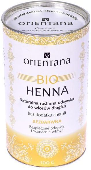 orientana bio henna naturalna roślinna odżywka do włosów bezbarwna