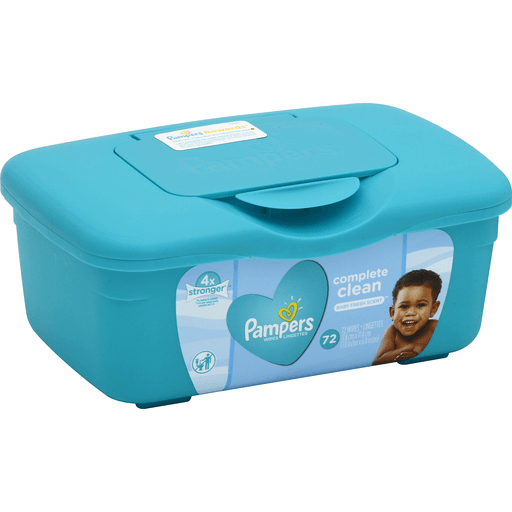 pampers plastic wet wipe box