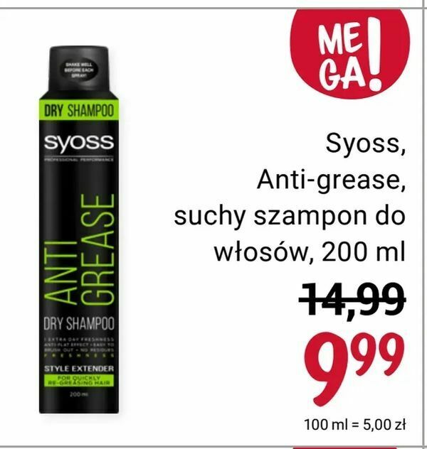 syoss suchy szampon cena rossmann