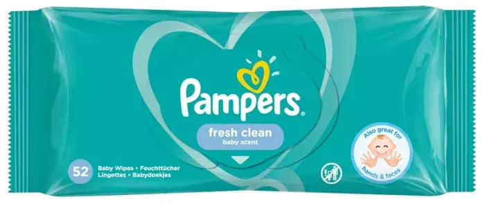 pampers fresh clean chusteczki nawilżane dla niemowląt