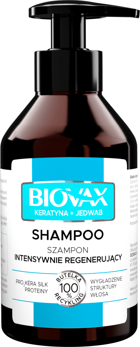 biovax szampon keratyna jedwab skład