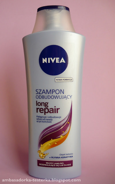 nivea long repair szampon