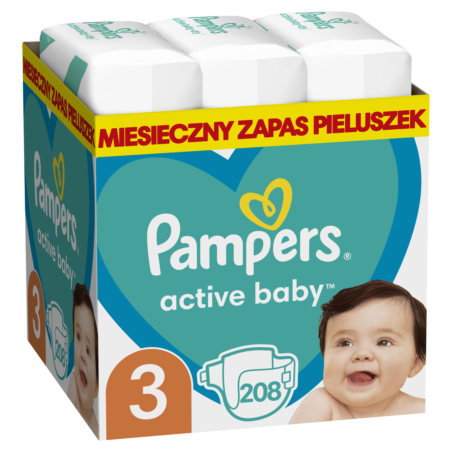 pampers active baby dry 6monthly pack ceneo