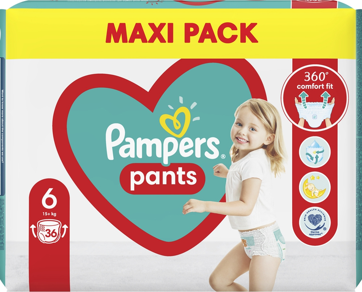 pampers 6 pants 36 szt