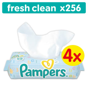 pampers sensitive chustecyki 4x64