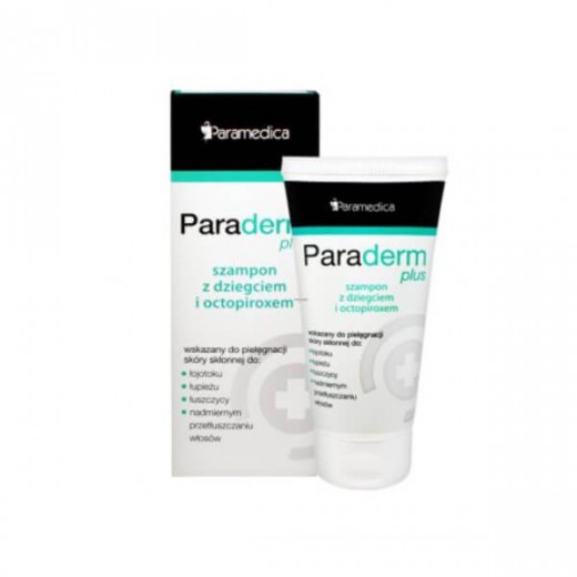 paraderm plus szampon z dziegciem i octopiroxem 150g