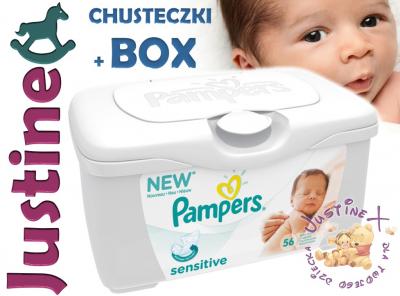 chusteczki nawilżane w pudełku pampers