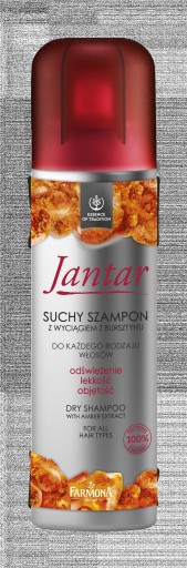 jantar suchy szampon z wyciągiem z bursztynu