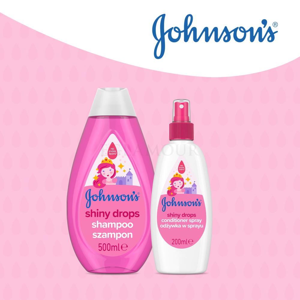 johnsons baby shiny drops odżywka do włosów w sprayu