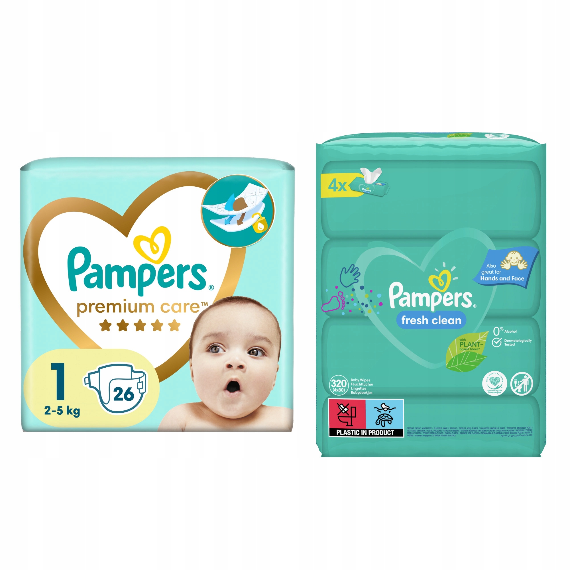 pieluchy pampers premium care zapas