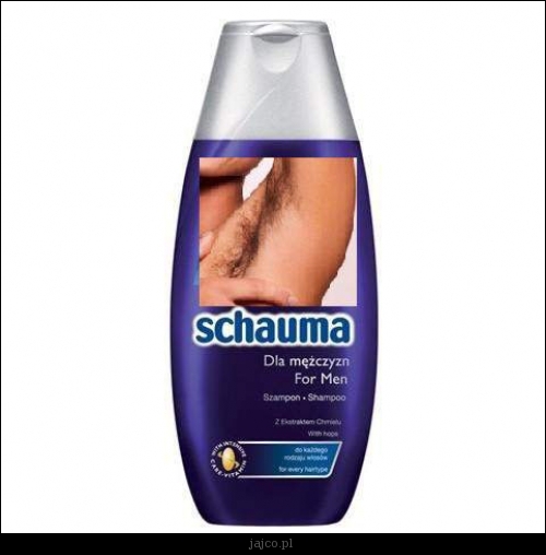 szampon dla mężczyzn śmieszne