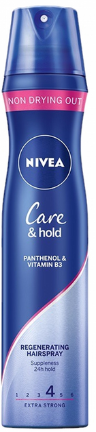 nivea care & hold lakier do włosów regenerujący 250 ml