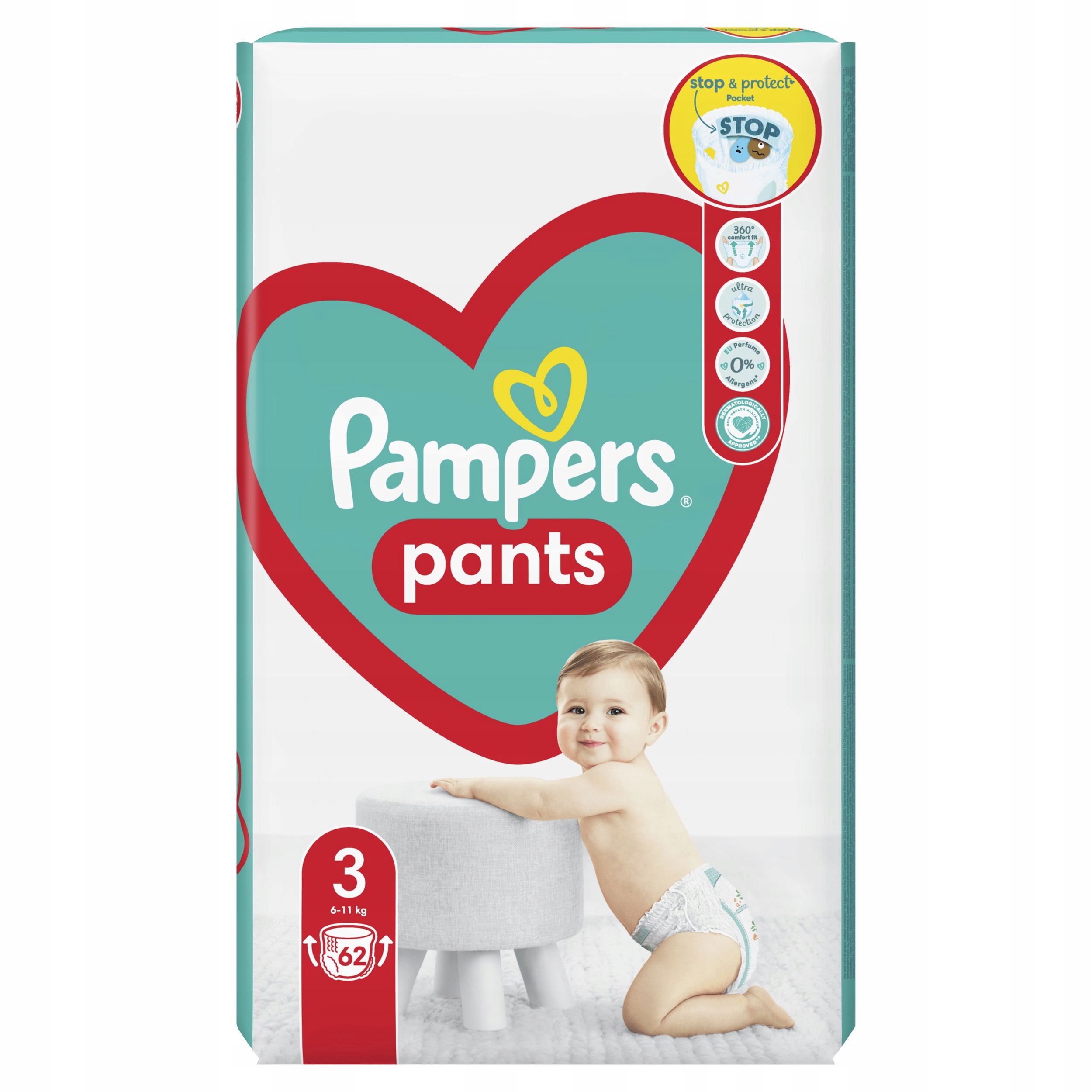 pieluchomajtki pampers jumbo rozmiar 3