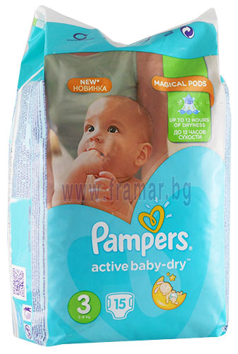 pampers 3 active baby dry 74