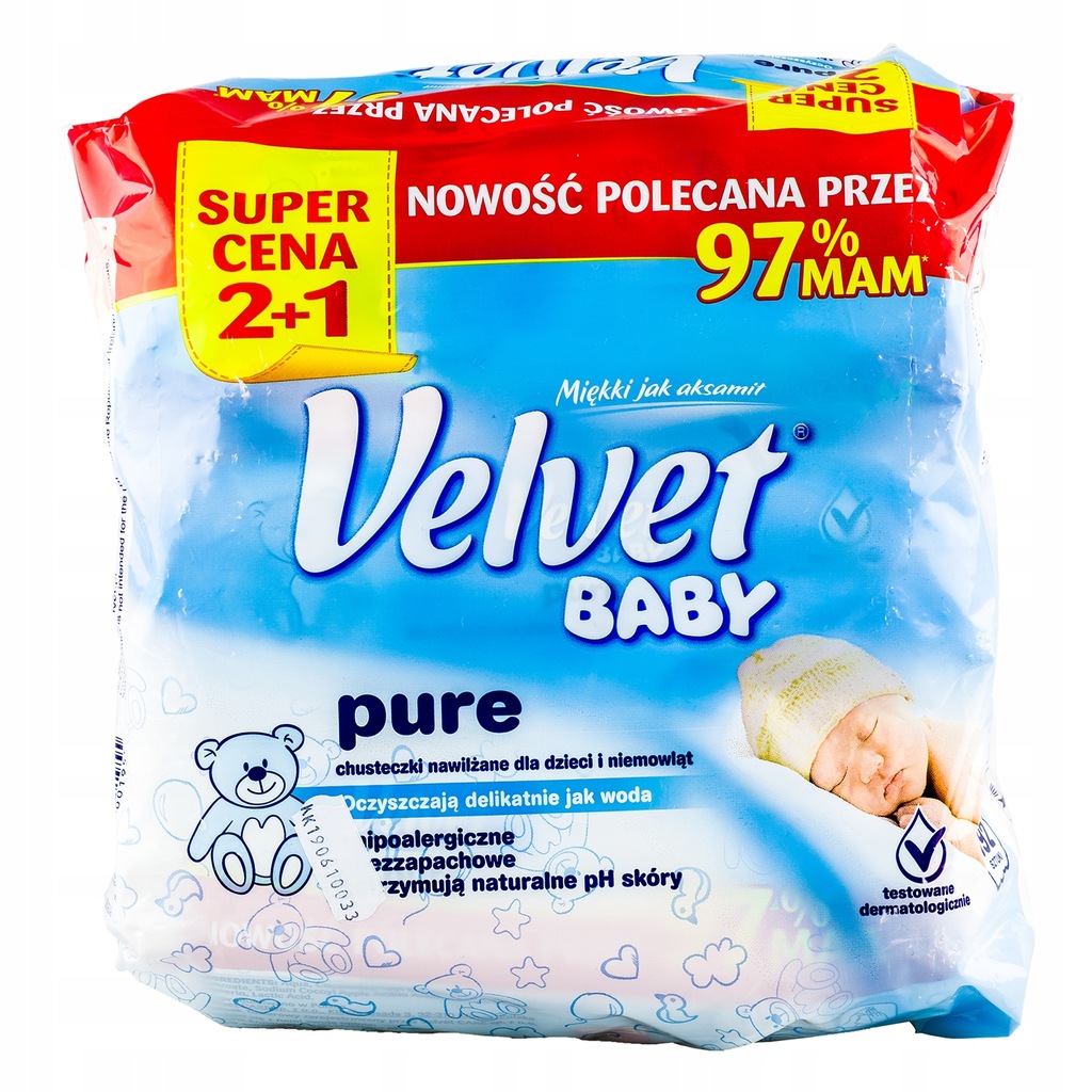 velvet chusteczki nawilżane pure cena