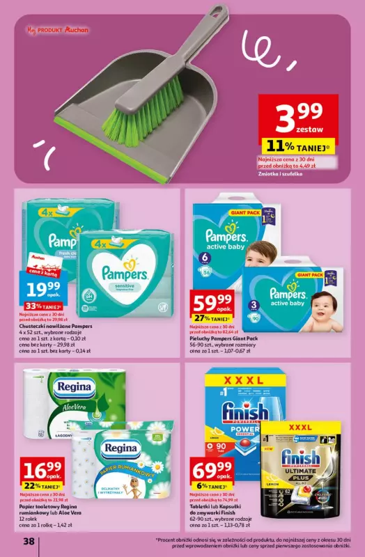 chusteczi nawizlone pampers tesco