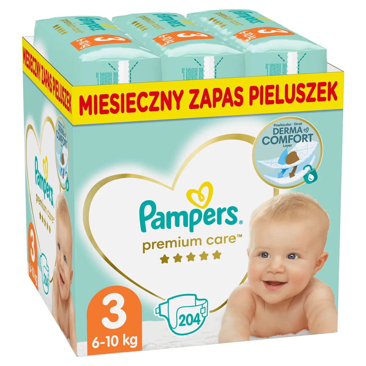 pieluchy pampers premium care 3 midi