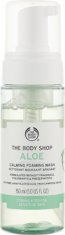 the body shop pianka do mycia twarzy aloes