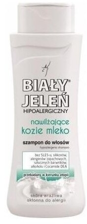 biały jeleń hipoalergiczny szampon do włosów kozie mleko 300ml