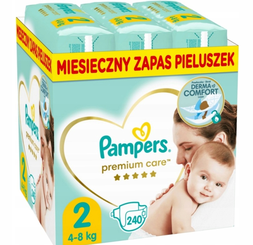 pampers premium care 2 240 sztuk cena