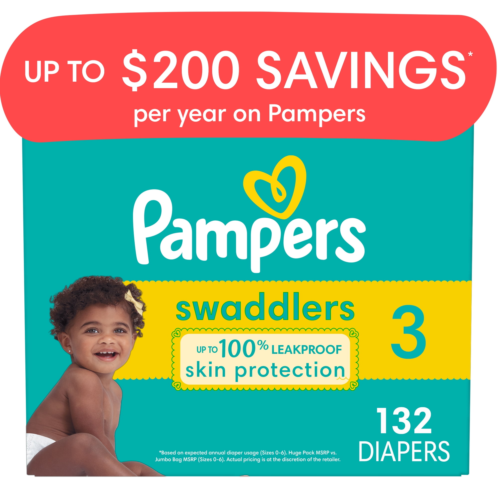 pampers 132 pack 4