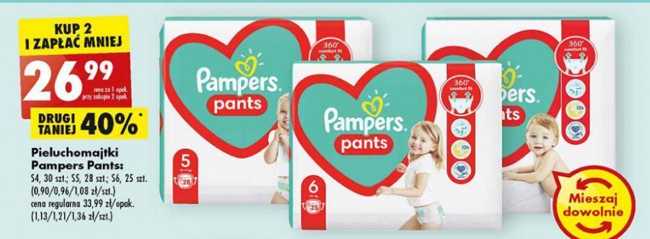 pampers pants 6 promocja