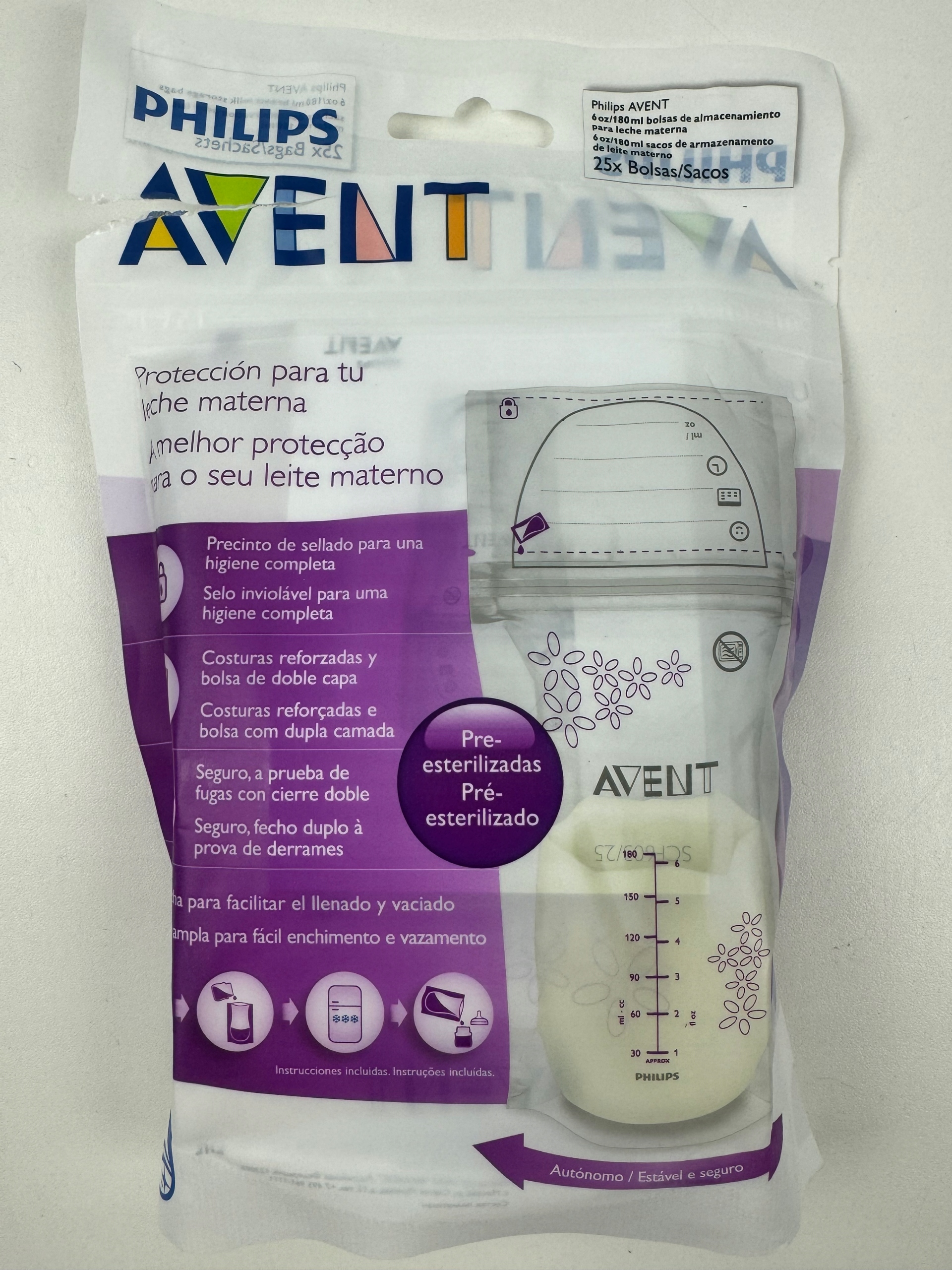 Philips Avent SCF603/25 Worki do przechowywania mleka matki