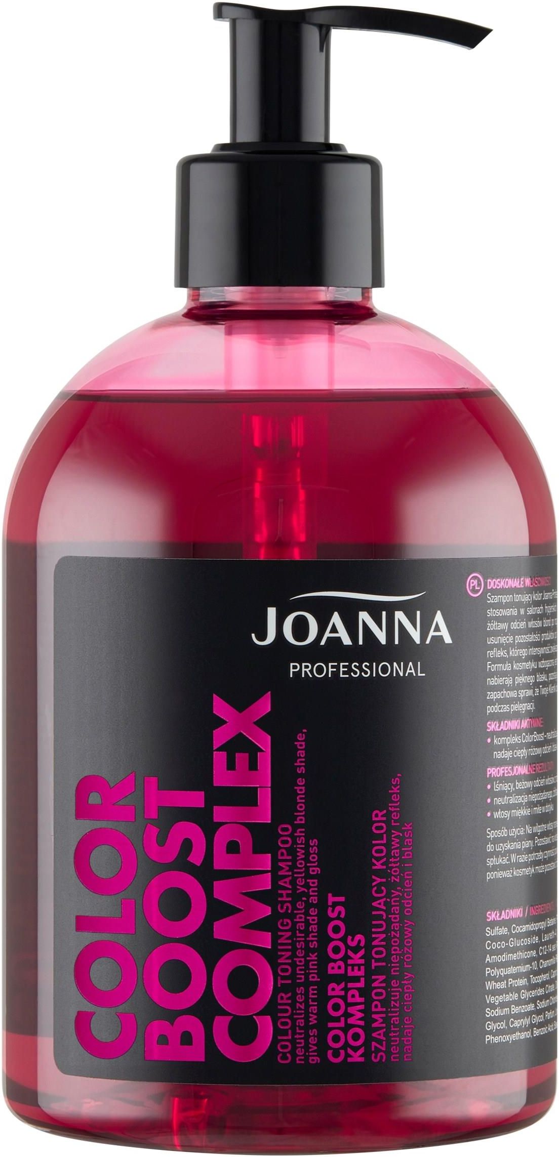 joanna szampon różowy color boost complex