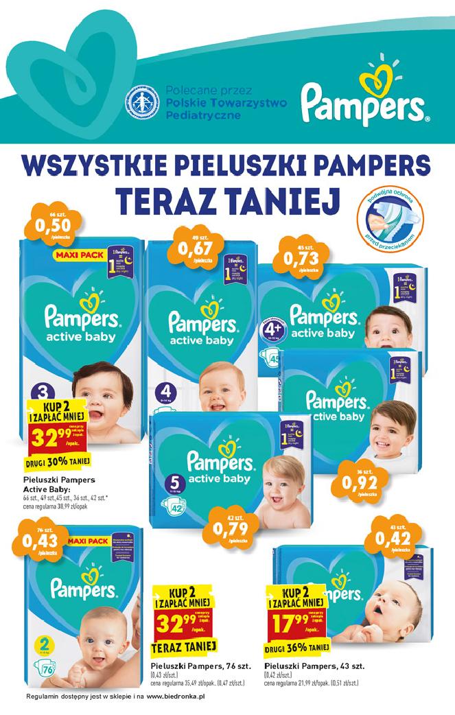 pampers 1 cena biedronka