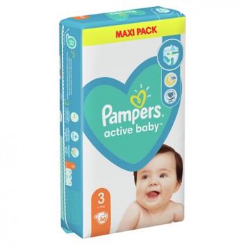 pampers active baby rozmiar 3 66 pielusze