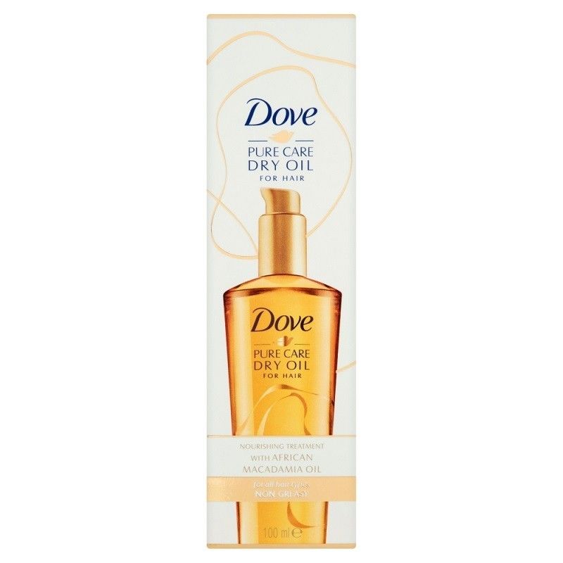 dove pure care dry oil odżywczy olejek do włosów dojrzałych