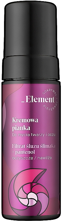 element filtrat sluzu slimaka pianka do twarzy