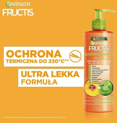 odżywka do włosów fructis goodbye damage 10w1 400ml