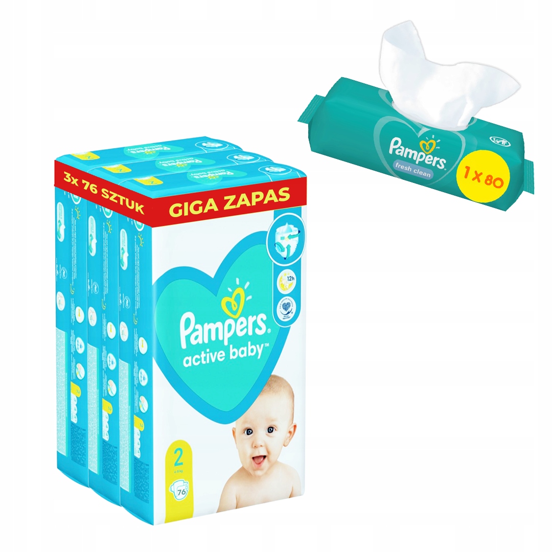 pampers 228 sztuk