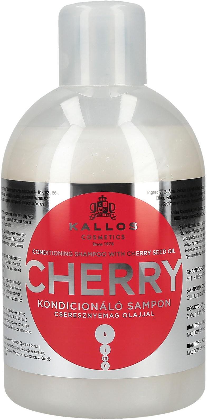 kallos kjmn cherry szampon czereśniowy 1000 ml