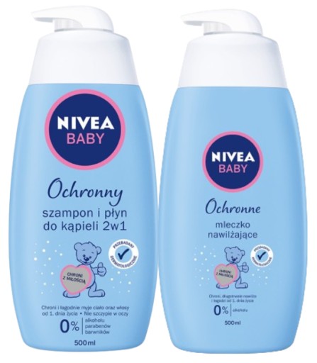 nivea baby ochronny szampon i plyn do kapieli