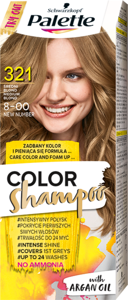 palette szampon koloryzujący jasny blond