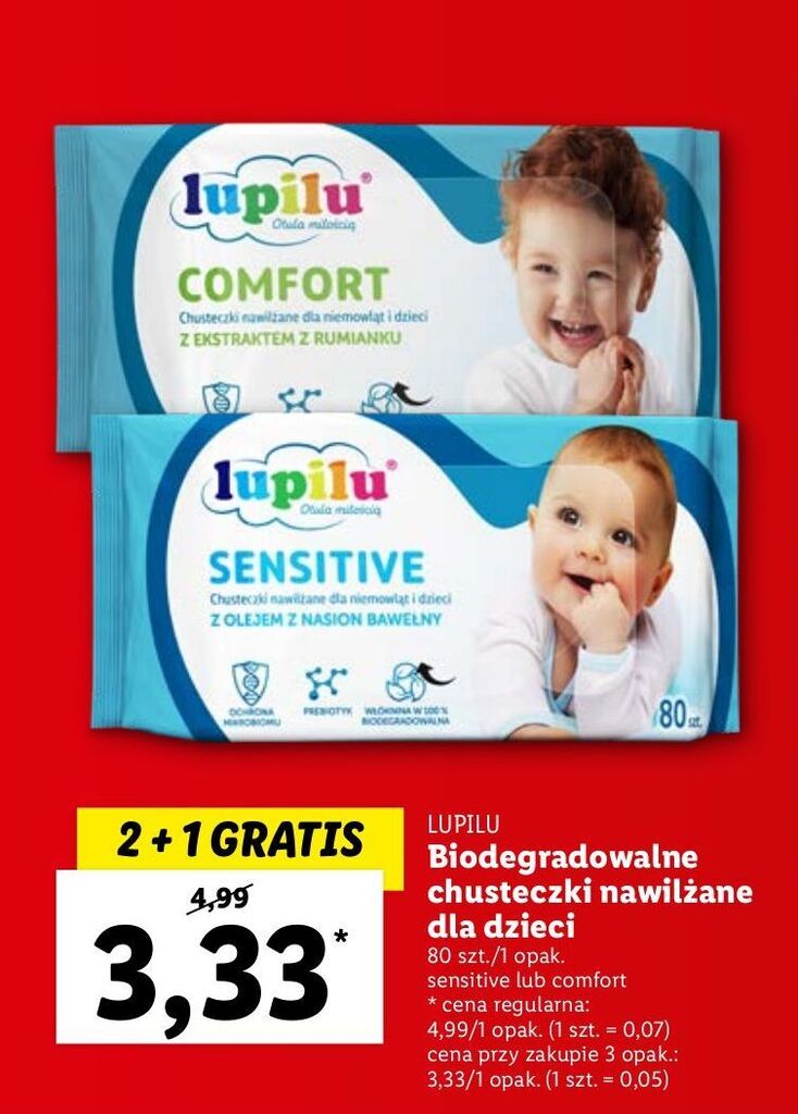 lidl chusteczki pampers sensitiwe