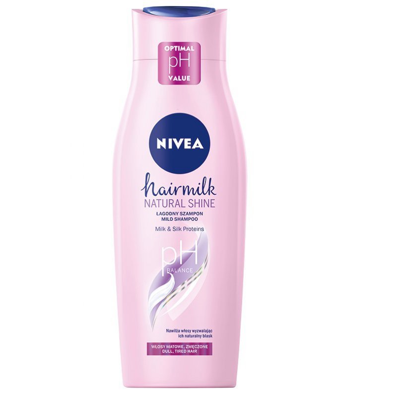 nivea hairmilk natural shine szampon