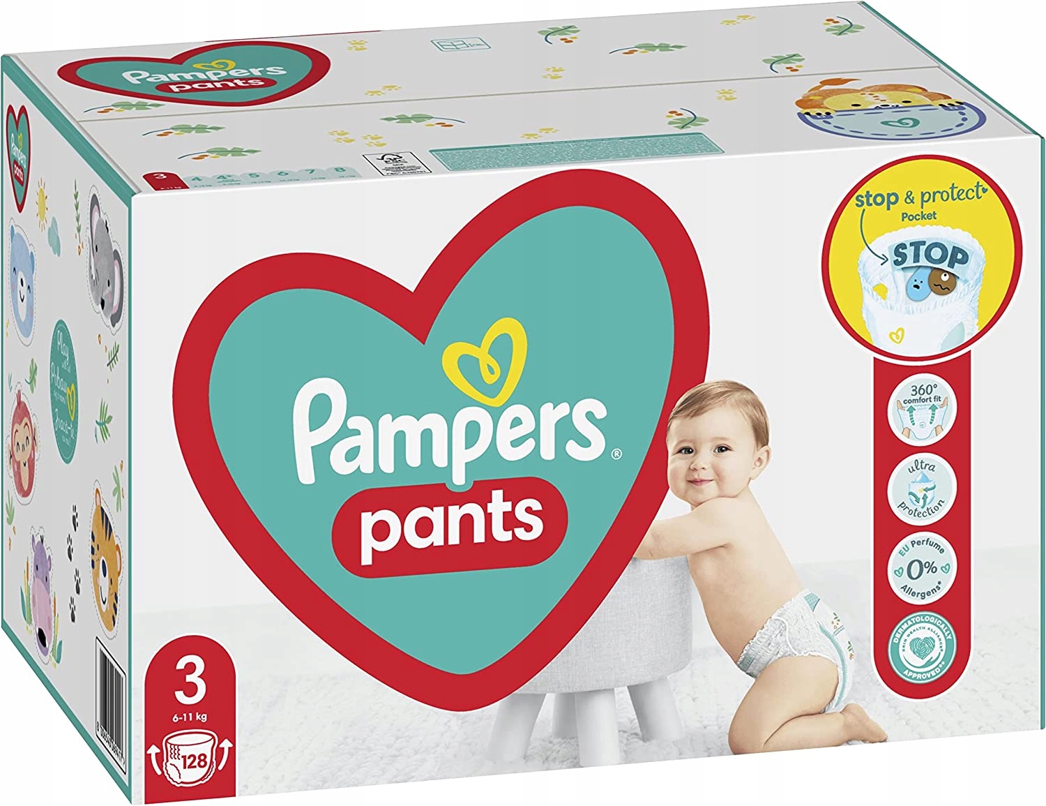 pieluchomajtki pampers pants kanaliki