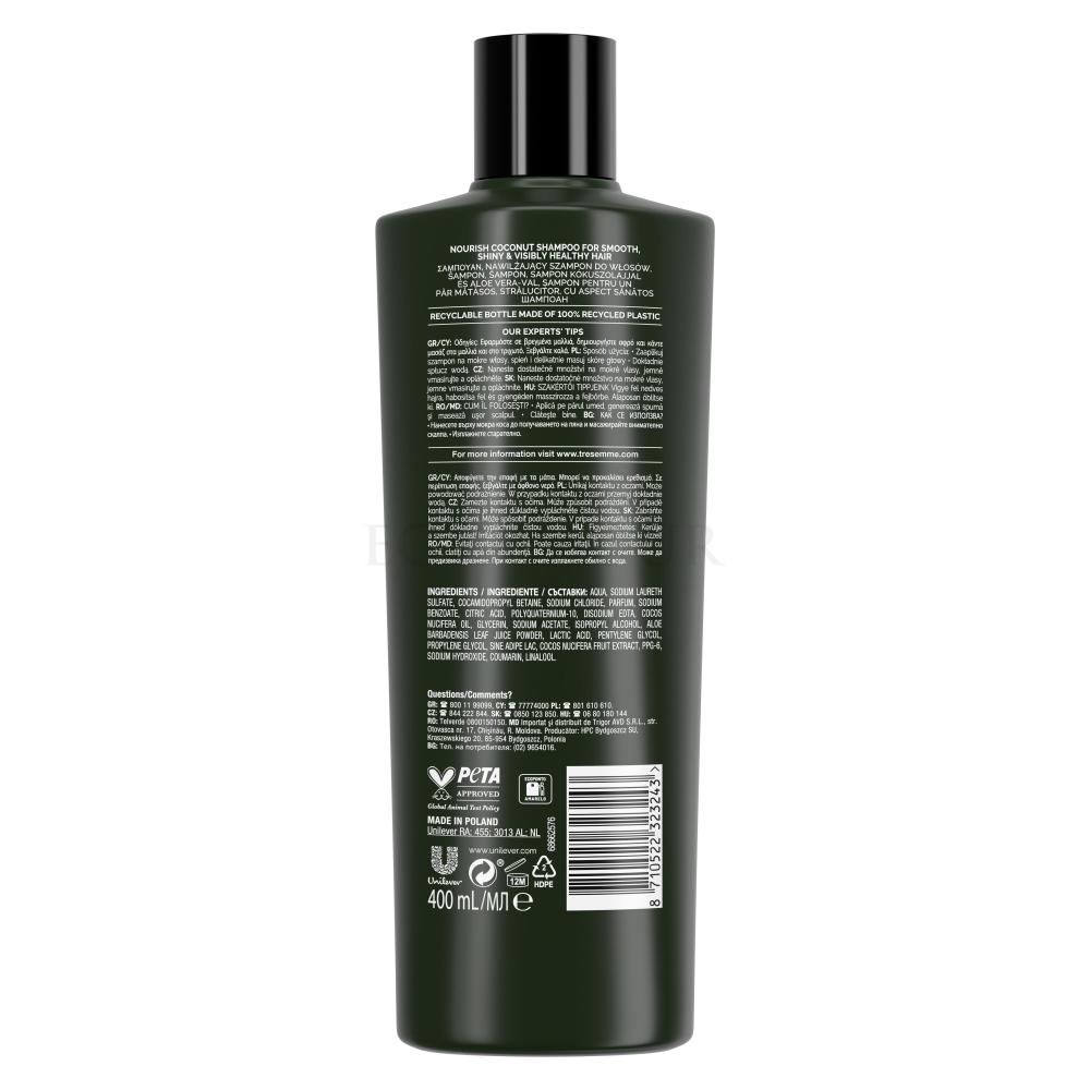 tresemme szampon kokosowy skład