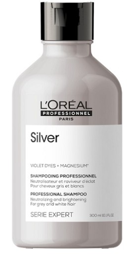 loreal silver szampon włosy siwe blond jasne