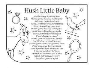 pampers hush little baby lyrics