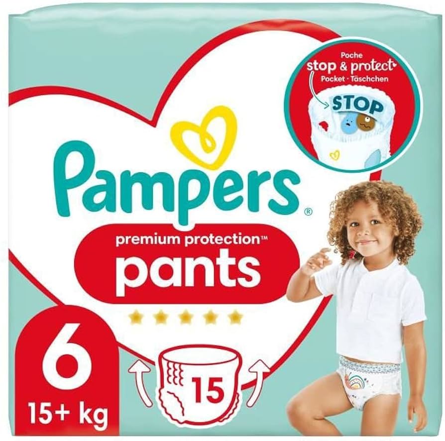 dwulatek lapie sie za pampers