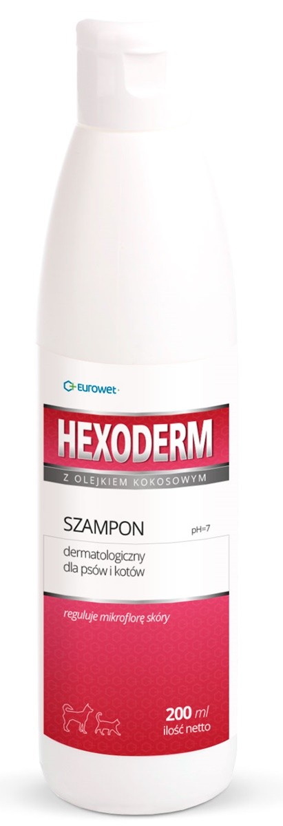 hexoderm szampon dla psow z olejkiem kokosowym