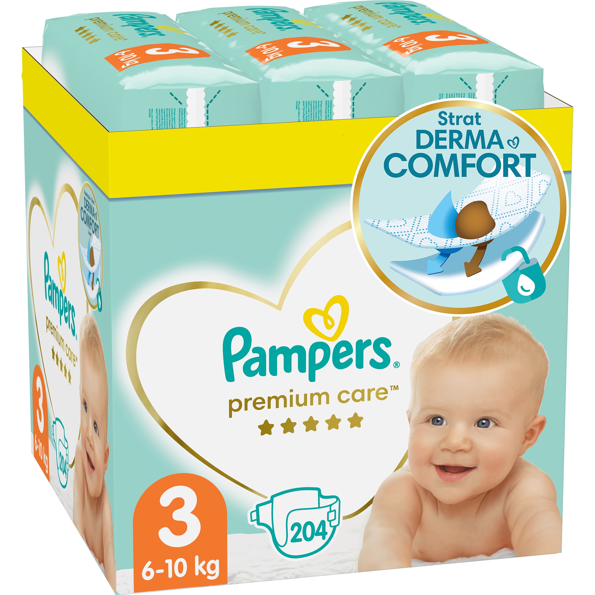 pampers 3 premium care 204