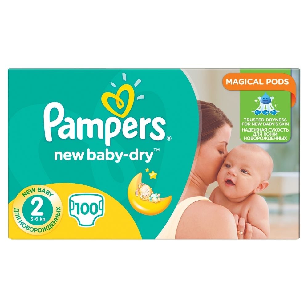 pieluchy pampers new baby dry 2 mini 100 szt rossmann