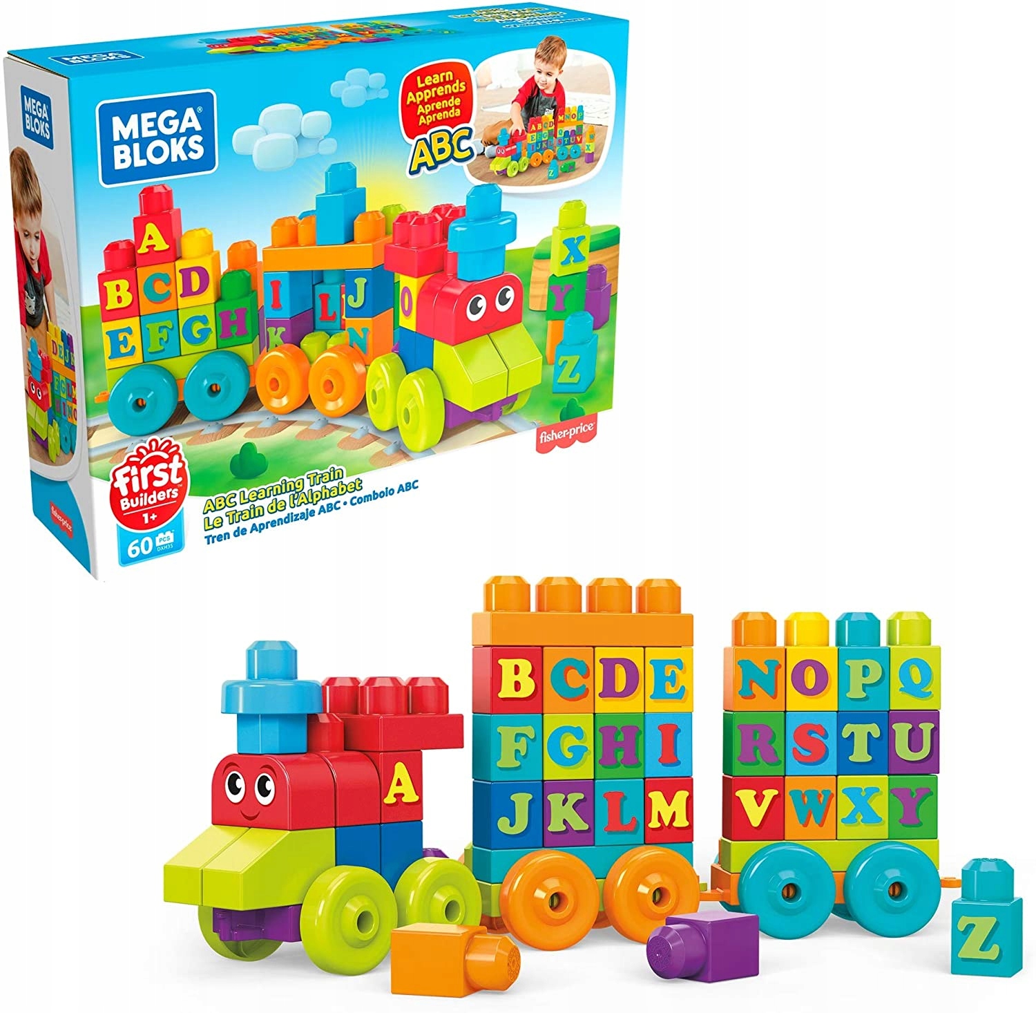 Pociąg do nauki ABC Mega Bloks DXH35